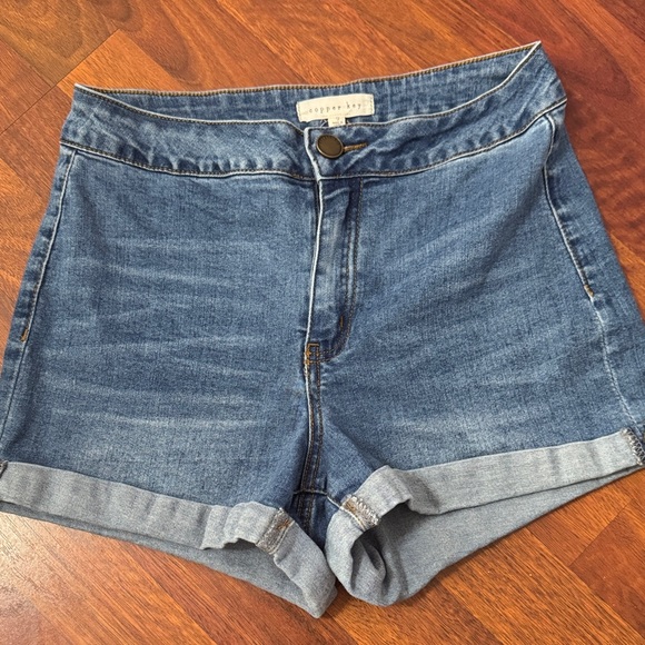 Copper Key Pants - Copper Key Women's Blue Denim Shorts Size 9